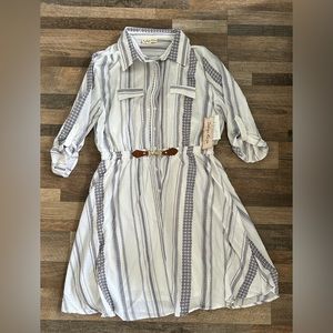 Navy & White stripped Dress